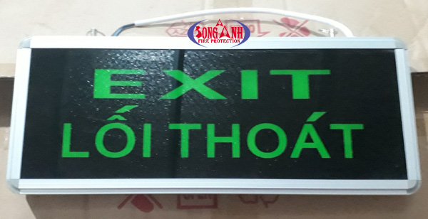 đèn exit 2 mặt aed